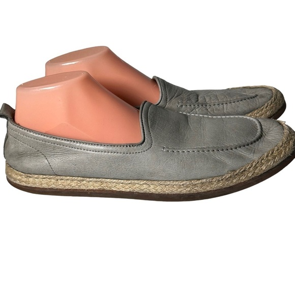 Aquatalia Men\'s John Tumbled Calf Loafer Size 9.5 Gray